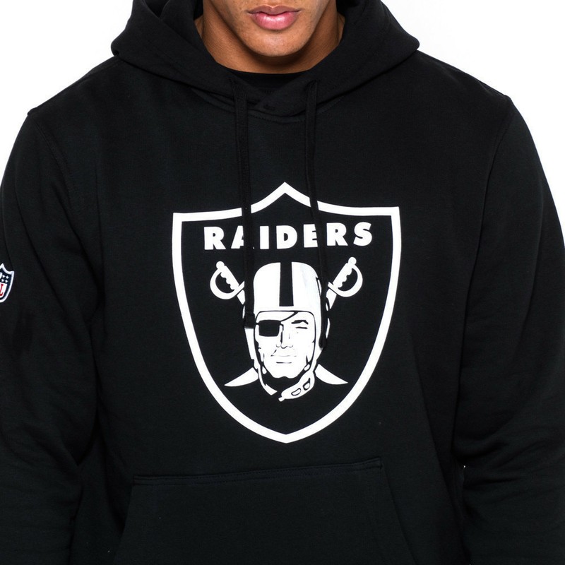 New Era Oakland Raiders NFL Black Pullover Hoodie Sweatshirt ...