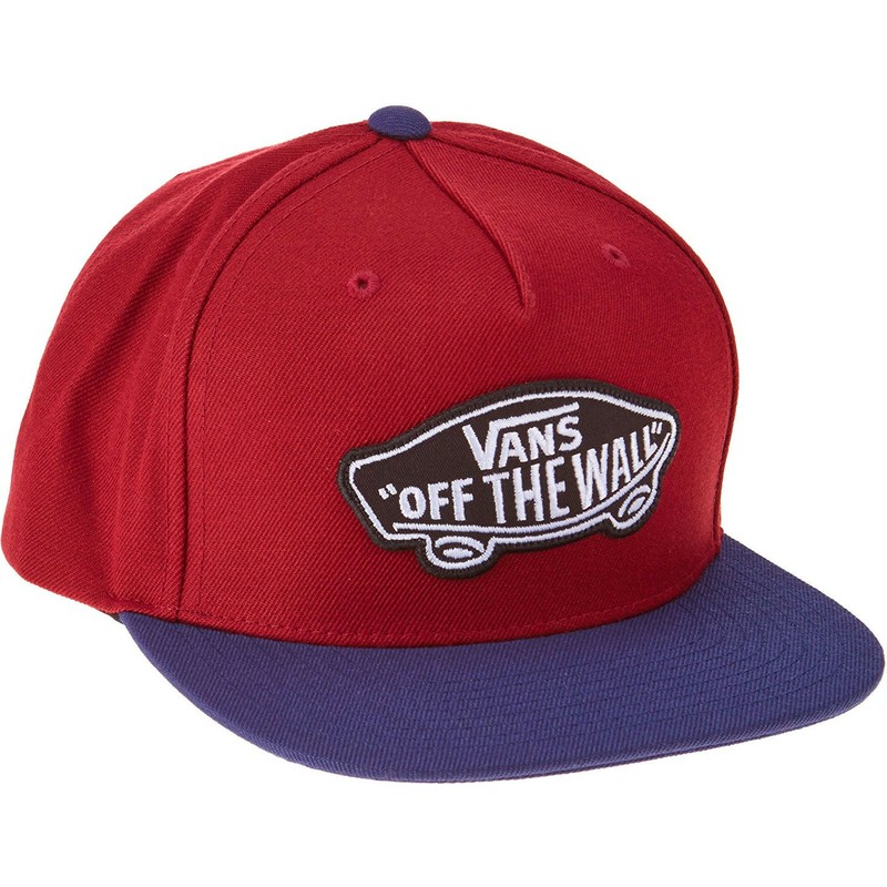 vans-purple-flat-brim-classic-patch-red-snapback-cap