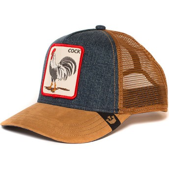 Goorin Bros. Rooster Big Strut Brown and Denim Trucker Hat