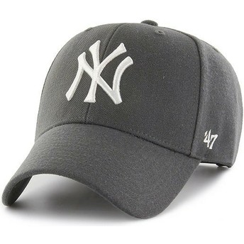 Gorra curva gris oscuro snapback de New York Yankees MLB MVP de 47 Brand