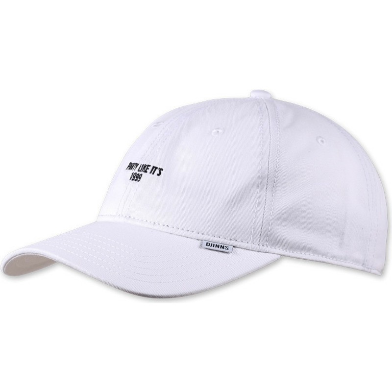 djinns-curved-brim-texting-party-like-its-1999-white-adjustable-cap