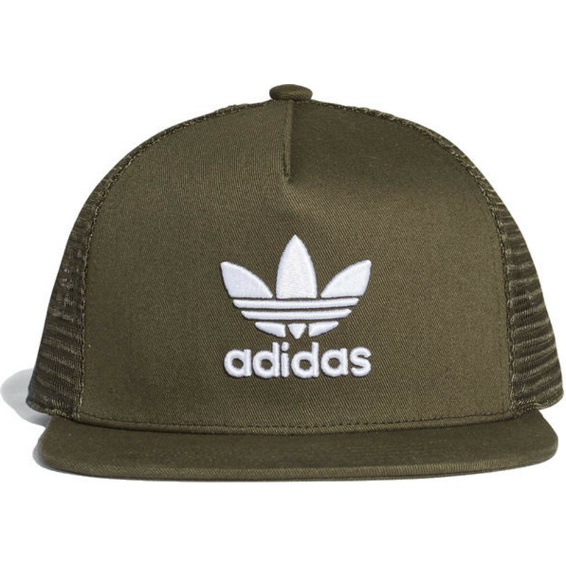 adidas-trefoil-green-trucker-hat