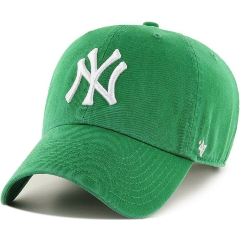gorra-curva-verde-de-new-york-yankees-mlb-clean-up-de-47-brand