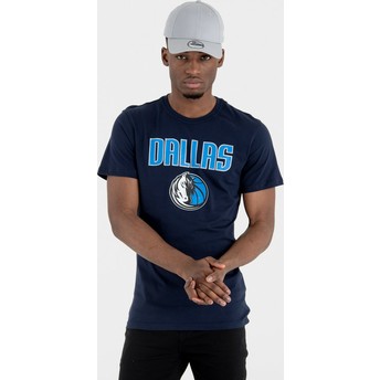 Camiseta de manga corta azul marino de Dallas Mavericks NBA de New Era
