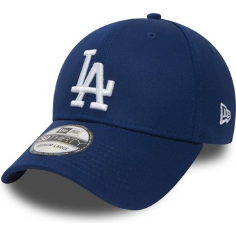 Gorra curva azul ajustada 39THIRTY Essential de Los Angeles Dodgers MLB de New Era