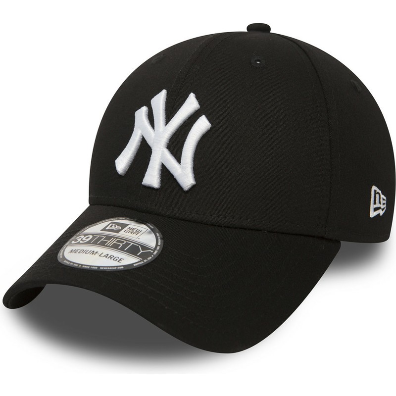 gorra-curva-negra-ajustada-39thirty-classic-de-new-york-yankees-mlb-de-new-era