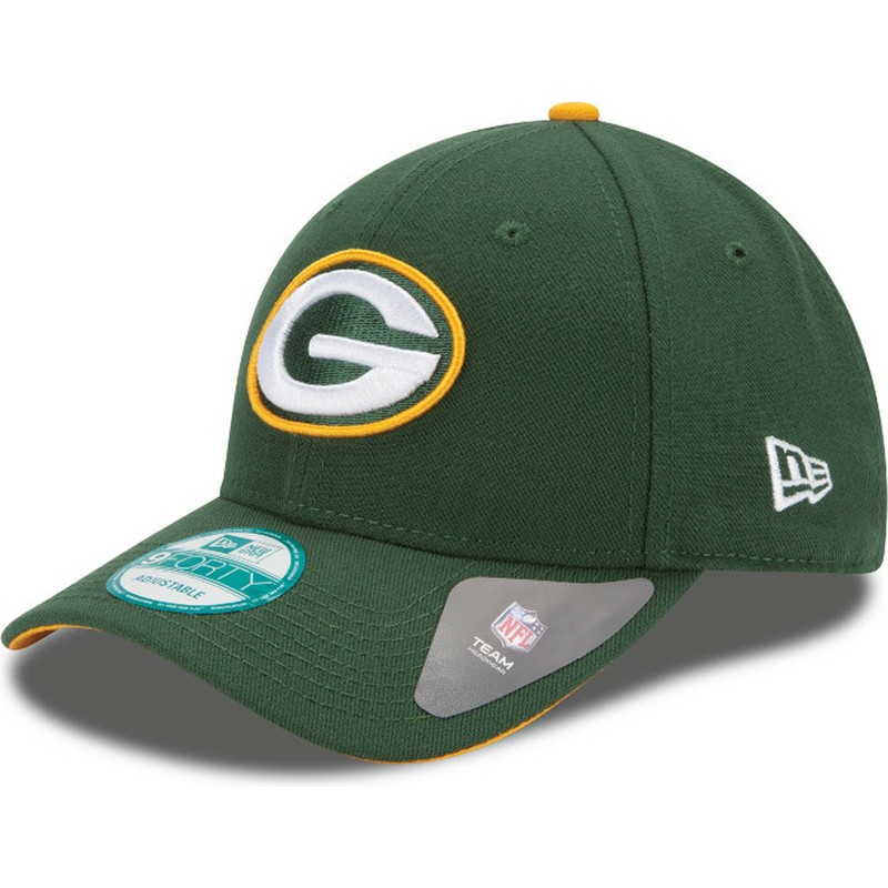 Gorra curva verde ajustable 9FORTY The League de Green Bay Packers NFL de New  Era: Caphunters.com