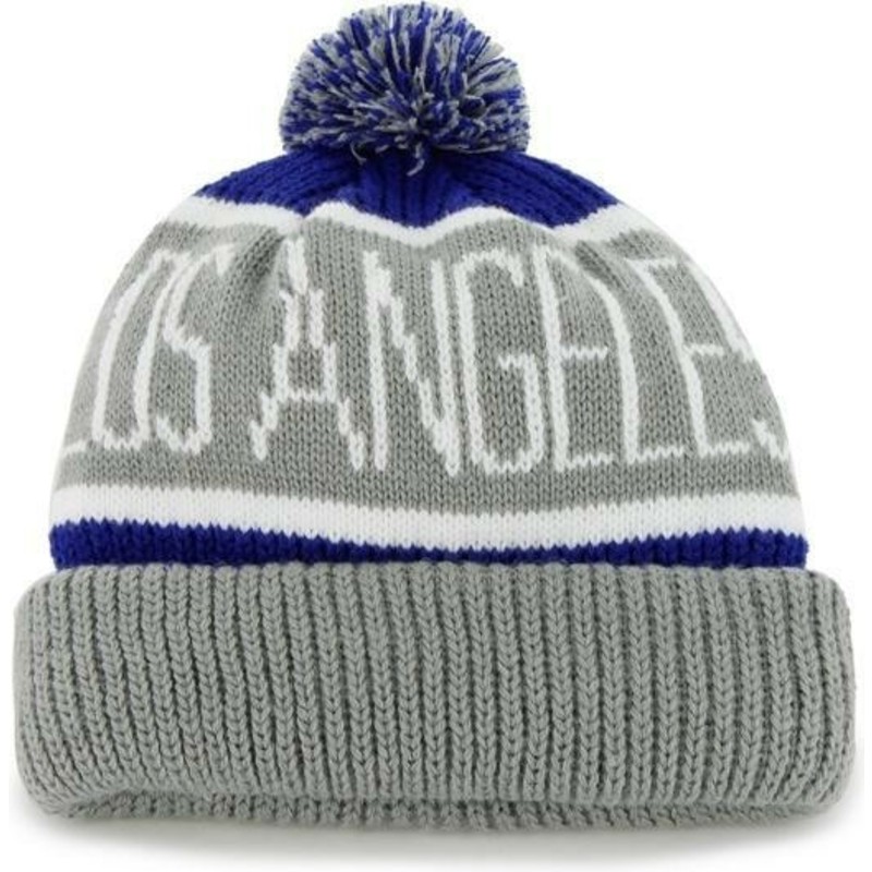 47 Brand Los Angeles Dodgers MLB Cuff Knit Calgary Grey and Blue Beanie ...