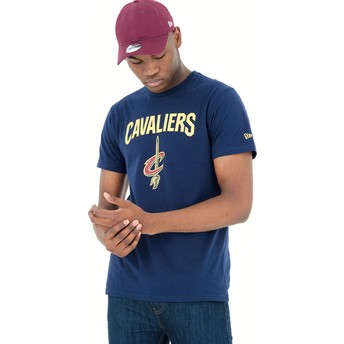 Camiseta manga corta azul de Cleveland Cavaliers NBA de New Era