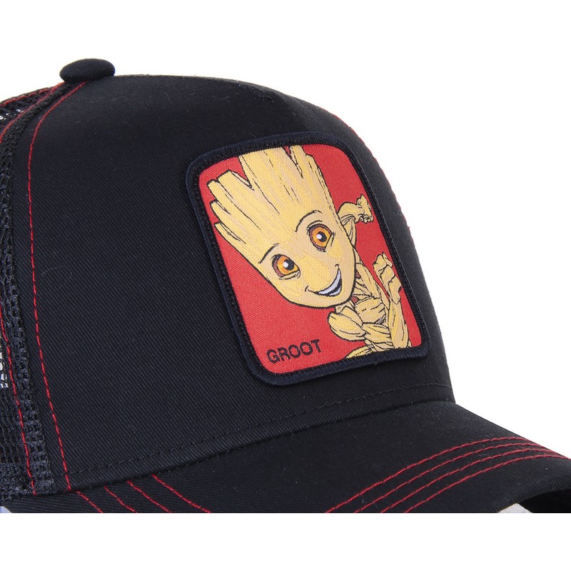 Capslab Baby Groot BGR3 Marvel Comics Black Trucker Hat