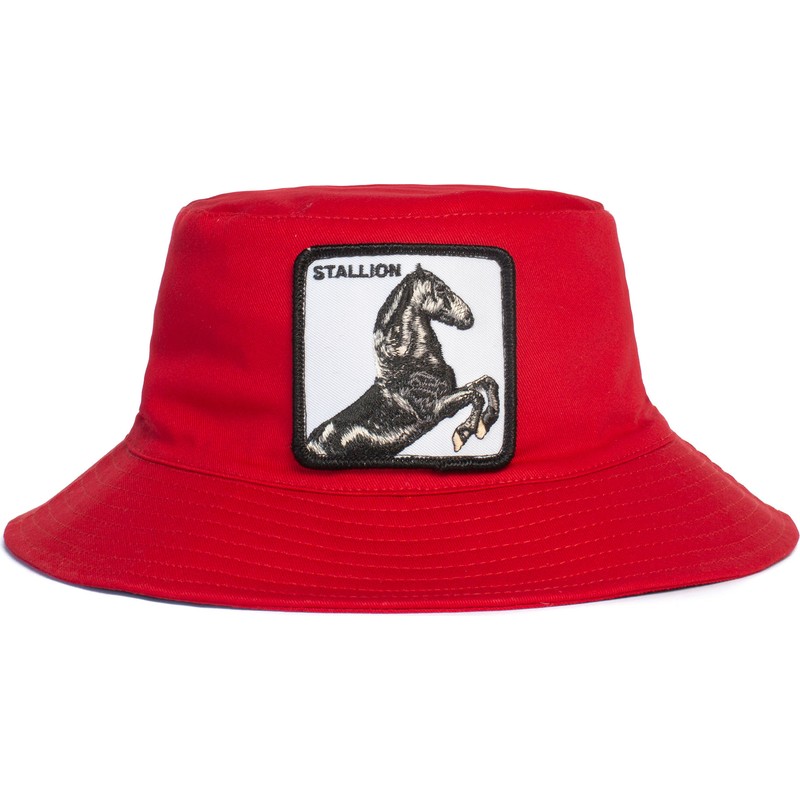goorin-bros-horse-stallion-im-a-little-hoarse-the-farm-red-bucket-hat