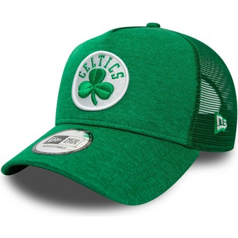 Gorra trucker verde Shadow Tech A Frame de Boston Celtics NBA de New Era