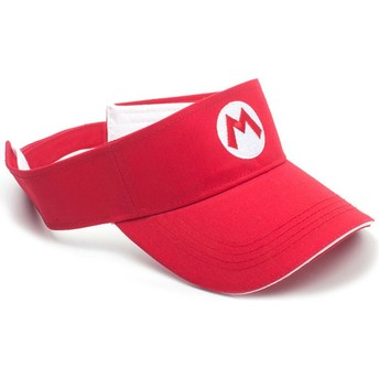 Visera curva roja ajustable Mario Badge Super Mario Bros. de Difuzed