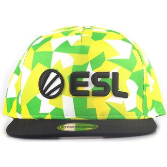Gorra plana verde y negra snapback eSports ESL de Difuzed