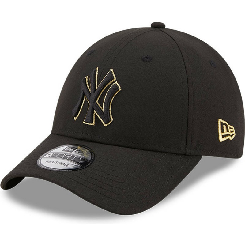 One-Size New Era New York Yankees 9forty Adjustables Cap Black/White