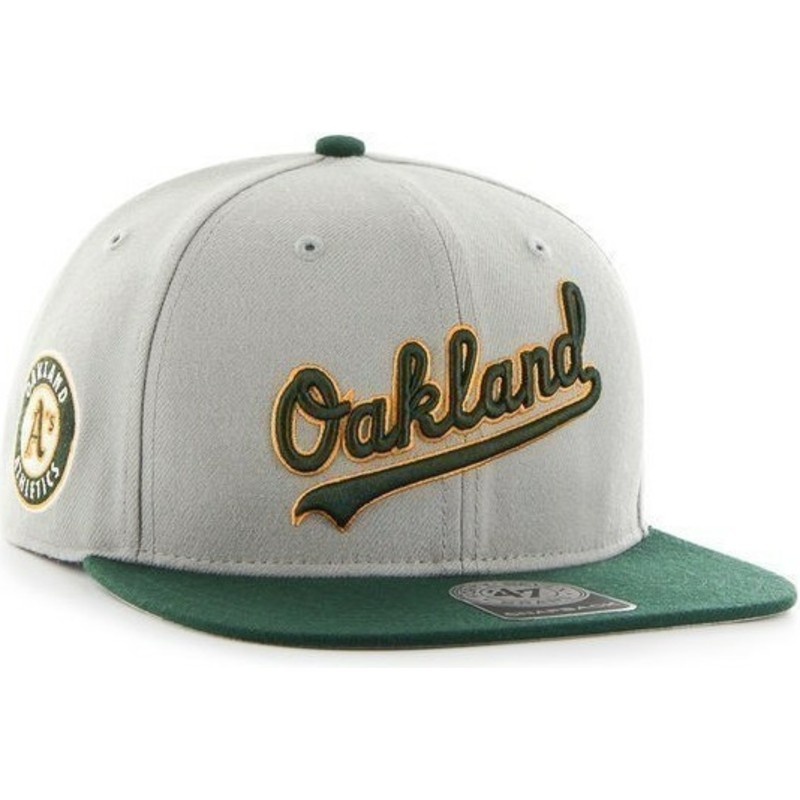 47-brand-flat-brim-side-logo-mlb-oakland-athletics-grey-snapback-cap