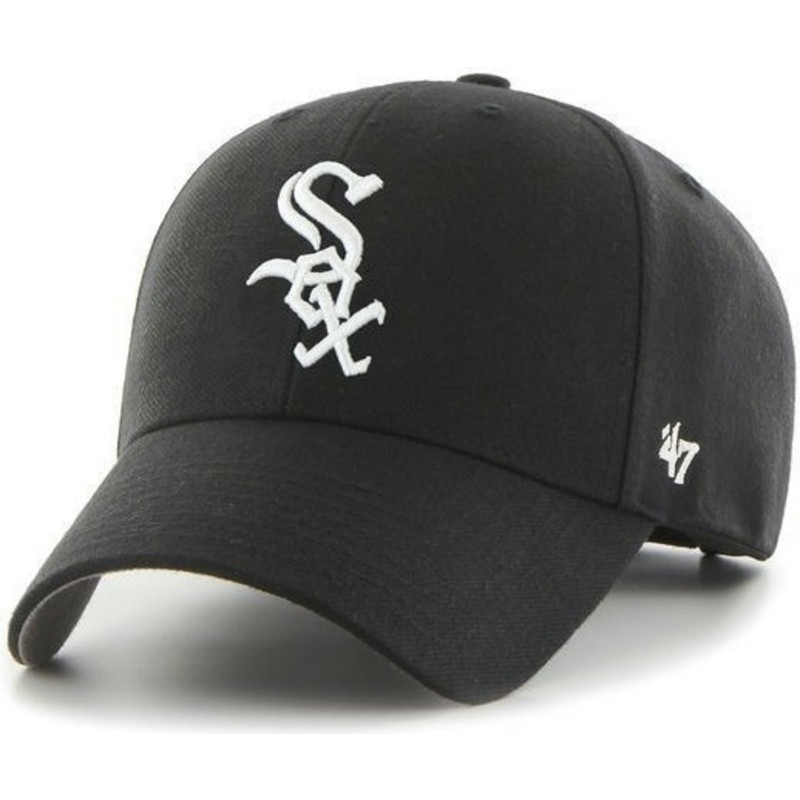 47-brand-curved-brim-mlb-chicago-white-sox-smooth-black-cap